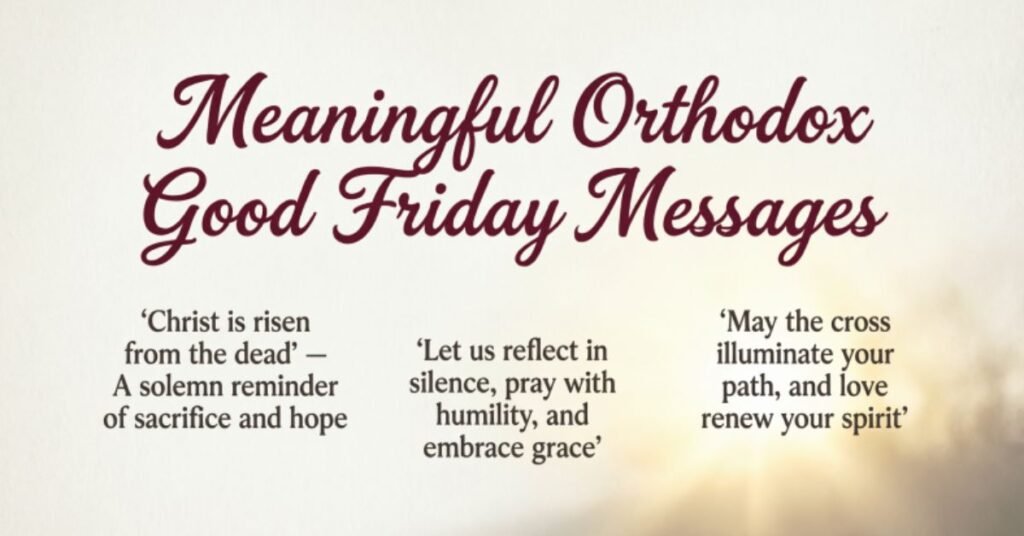 Meaningful Orthodox Good Friday messages with inspirational Christian quotes about faith, hope, and grace