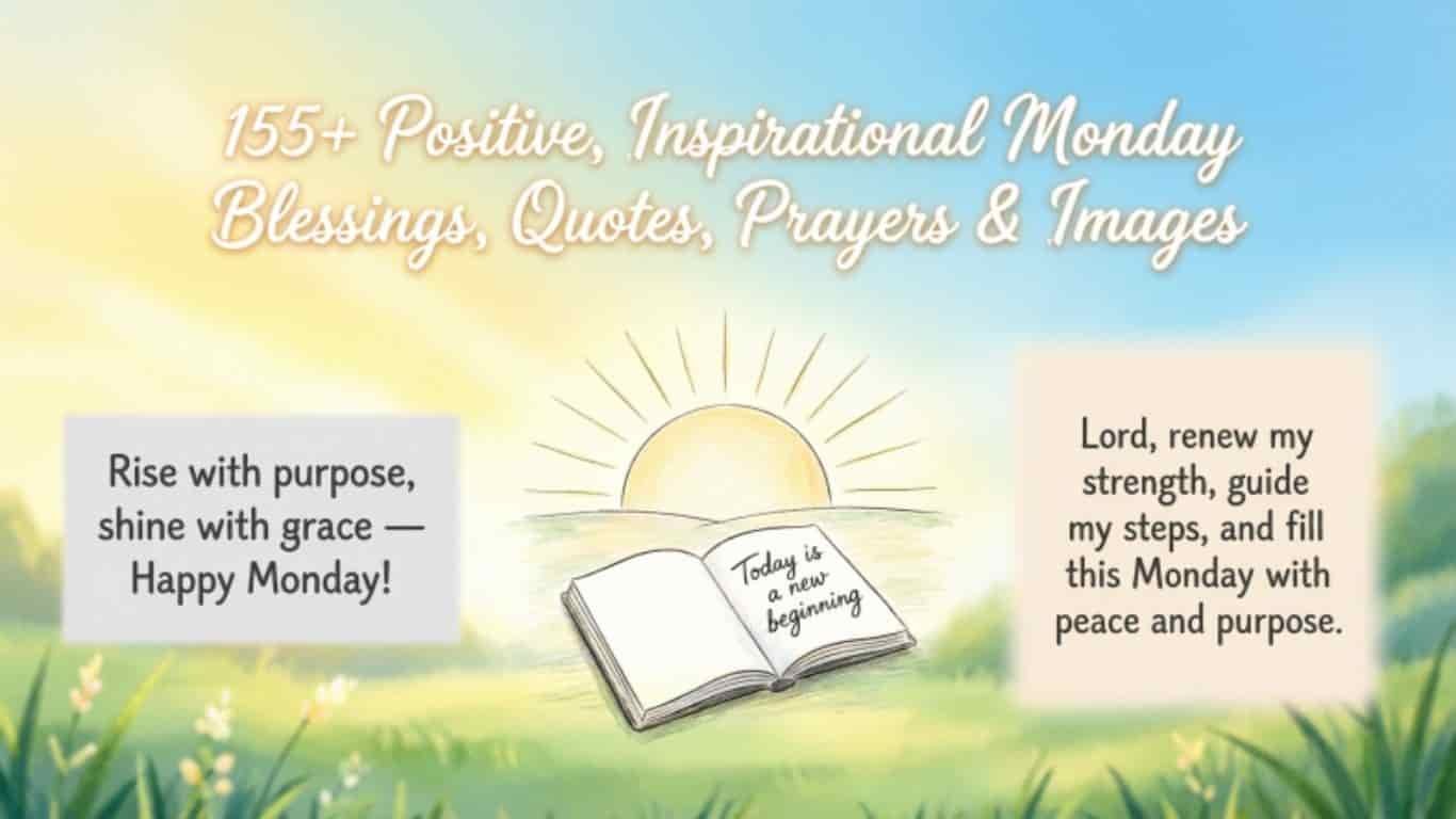 155+ Positive Inspirational Monday Blessings Quotes Prayers and Images
