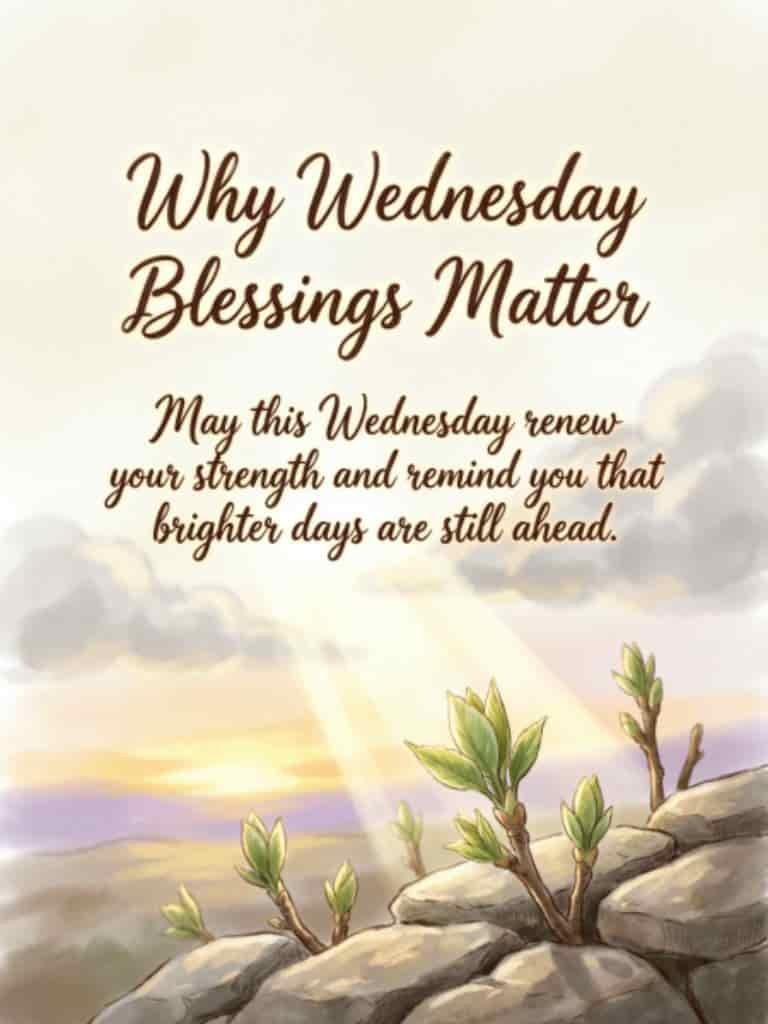 Why Wednesday blessings matter with an uplifting message about renewed strength and brighter days ahead.